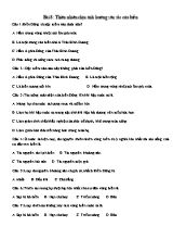 Câu hỏi trắc nghiệm ôn tập môn Địa lý Lớp 12 - Bài 8 Thiên nhiên chịu ảnh hưởng sâu sắc của biển